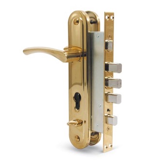 Apecs T-0523-C-G-R б/цм с/руч ЗШ ЗД ПРАВЫЙ Замок врезной тяж. (золото)