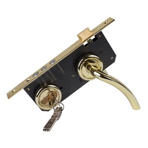 Trodos 85/H106 3RB PB Замок врезной (золото) 