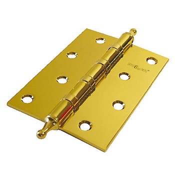 Петля Soller 4"655 фигурн. сталь золото подшип.