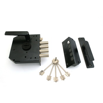 Герион "Эталон НР" ЗЩ Левый для ВНУТР.дв. с/ручкой 5кл Замок накладной тяж. 