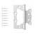 APECS петли 100*75*2,5-B2-Steel-W-накладная без врезки (белая)