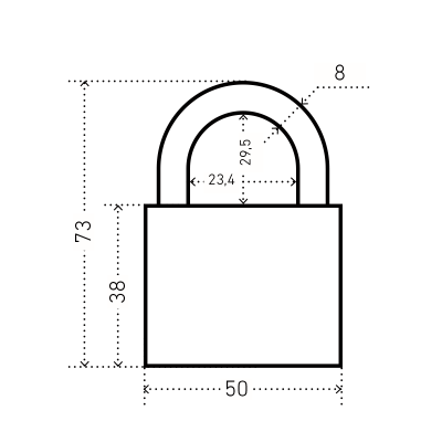 АЛЛЮР ВС2С-501 Чёрный d9мм Замок навесной