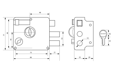 АЛЛЮР 556 GS-R Замок накладной (20)