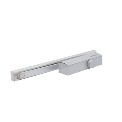  БУЛАТ Доводчик дверной PROFI  ДД 802/3 AH-S (40-80 кг) серебро, морозостойкий со скольз. тягой