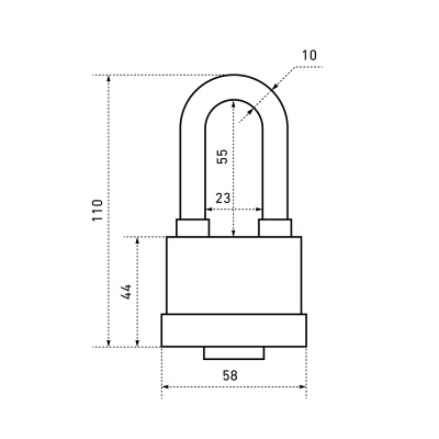 АЛЛЮР SP-50L Замок навесной