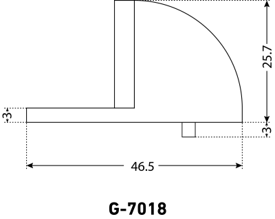 АЛЛЮР Ограничитель дверной круглый G-7018 (мат. хром)