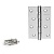 APECS петли 100*70-B4-Steel-CRM (мат.хром)
