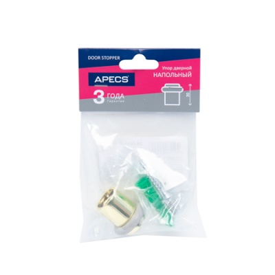 Apecs 0013 GP Стопор напольный (золото)