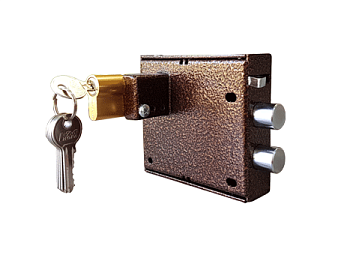 Полис-111 с ц/м, кнопка откр., без блока питания Замок накладной электромеханический