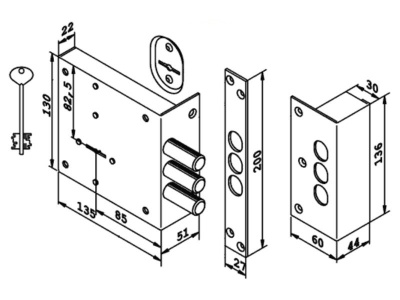 Kerberos 111.11.003 замок накладной