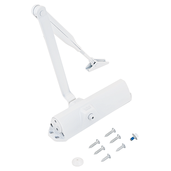 DORMA Доводчик дверной TS 68 с рычагом до 120 кг. (белый) 