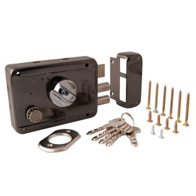 Apecs 9331-C-BN с/верт. Замок накладной (черн. никель)