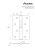 AVERS петля съемная 100*70*2,5-B4-CR (хром) R