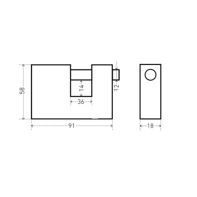 АЛЛЮР ВС1Ч-790 d12 Замок навесной