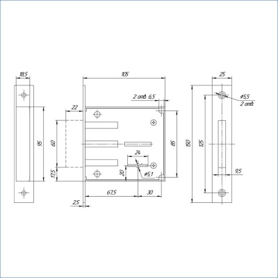 Балашиха ЗВ8 801.0.0 (ЗВ8-01)  5кл. б/о Замок врезной б/руч