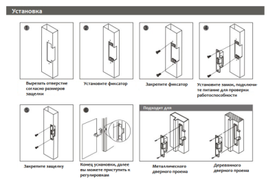 Электромеханическая защелка Optimus EMS-01-NO