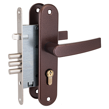 Рязань ЗВ4-31/55 (78951) БЕЗ ЦМ!!! Замок врезной с/руч (м/о 55) (медь)