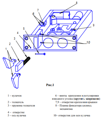 Полис 13М (Замок электромеханический)