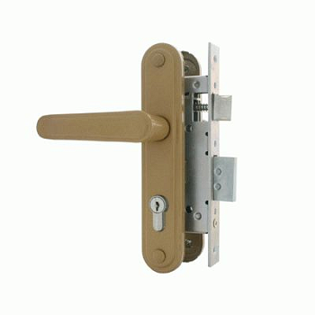 Димитровград ЗВ4-70 Замок врезной с ручками (золото)