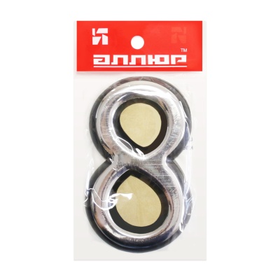 Цифра дверная пластм. АЛЛЮР "8" на клеевой основе (хром)
