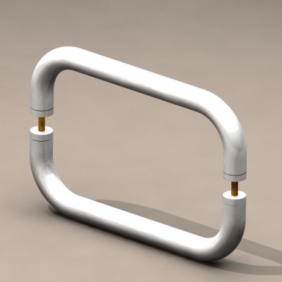 Новгород Ручка-скоба C-образная (300 мм) (белая)