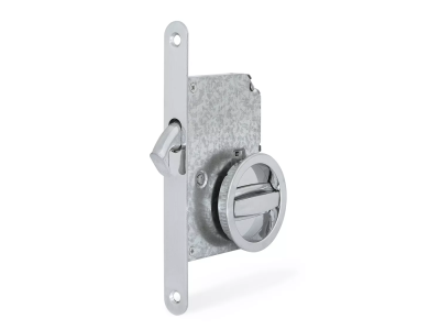 PALLADIUM Ручка с замком 03 BK CP (круглая ручка)