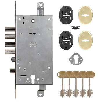 MOTTURA 54.797 S Замок врезной двухсистемный (левый) ключ