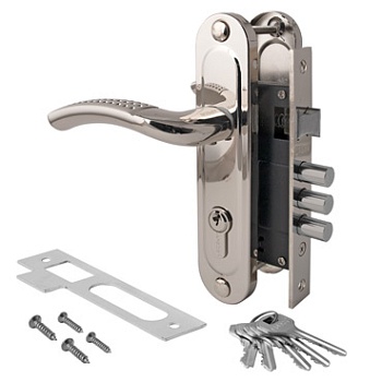 Апекс 1027/60-CR хром Замок врезной с/руч (16)