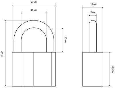 Стандарт AL-760 замок навесной
