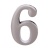 Цифра дверная АЛЛЮР "6" на клеевой основе (хром)