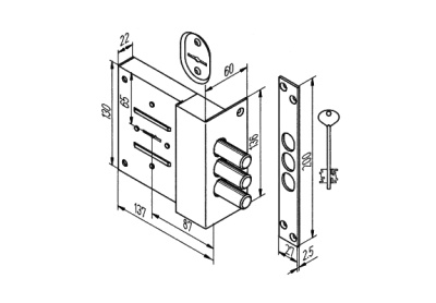 Kerberos 110.11.003 Замок накладной (С.-Петербург)