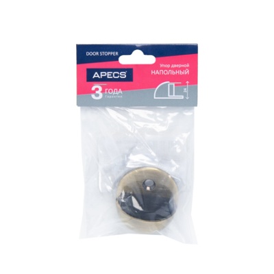 Apecs 0002 АВ Стопор напольный (бронза)