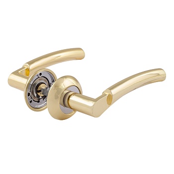 Ручка дверная 99 А  Нора-М (золото/хром)