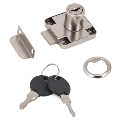 Замок мебельный 138 хром (Турция)