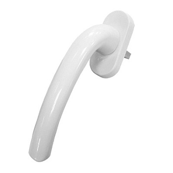 Ручка оконная PLUTON II алюмин. 8 позицион. БЕЛАЯ