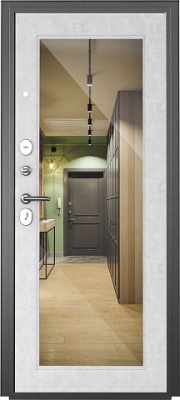 МЕТАЛЛИЧЕСКАЯ ДВЕРЬ СТЕЛЛА ЗЕРКАЛО (960R)