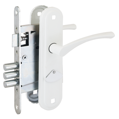 Димитровград "Зенит" 9-4.02 (белый)Замок врезной с ручками