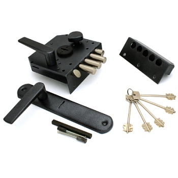 Герион "Эталон НР" ЗЩ Левый для наруж.дв. с/ручкой 5кл Замок накладной тяж. 