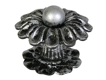 Ручка-кнопка Белгород Гербера (серебро)