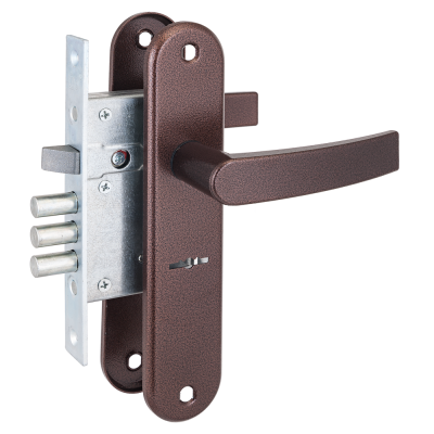 Рязань ЗВ 9-6/13 Замок врезной с ручками (медь)