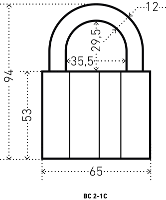 АЛЛЮР ВС2-1С Замок навесной