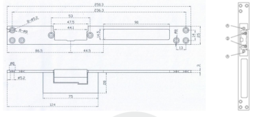 Электромеханическая защелка Optimus EMS-01-NO