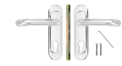 КРИТ Р-85-4949У-Хш хром шлиф. Комплект ручек 