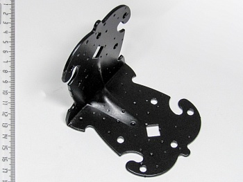 Угол крепежный фигурный УКФ 95-95-80-2,5-У-53 черный