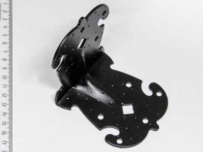 Угол крепежный фигурный УКФ 95-95-80-2,5-У-53 черный