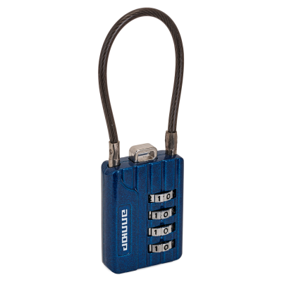 АЛЛЮР ВС1КТ-30/3 замок навесной синий тросик кодовый (d=3mm)