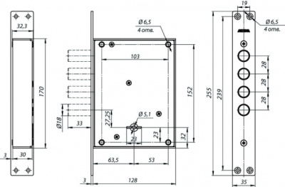 Балашиха ЗВ8 611.0.1 ЛИДЕР 4ригеля d18 5КЛ!! Замок врезной тяж