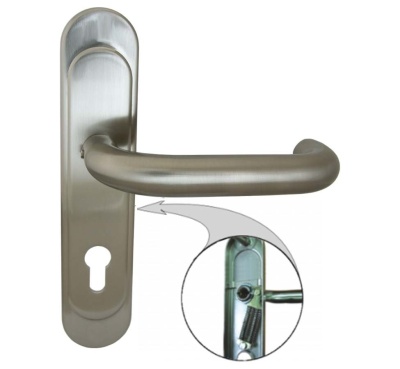 КРИТ Р-85-5859У-Хш хром шлиф. Комплект ручек 