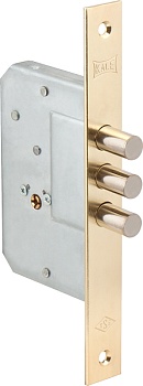 KALE 189/3MF/5 кл./ Замок врезной б/руч (латунь)