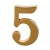 Цифра дверная АЛЛЮР "5" на клеевой основе (золото) Цифра дверная АЛЛЮР "5" на клеевой основе (золото)